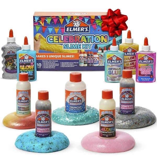Elmer's Celebration Slime 10 Piece Kit