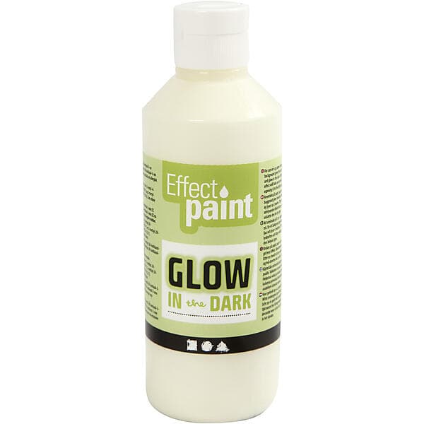 Creativ Company Glow In The Dark Paint Gul 250ml