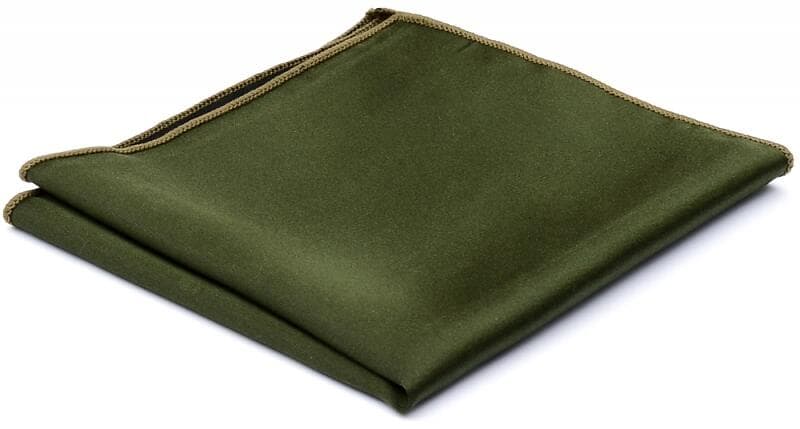 Solid Silk Evolution Olivgrön Näsduk Siden