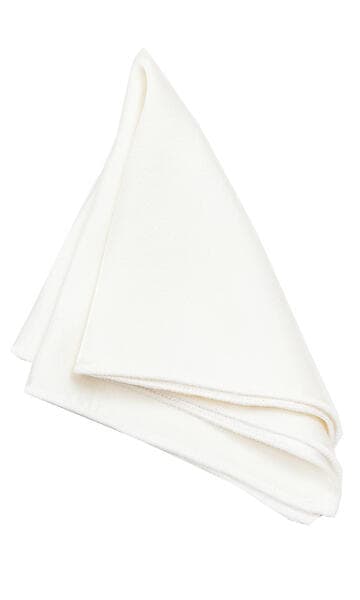 Solid Silk Evolution Off White Näsduk Siden