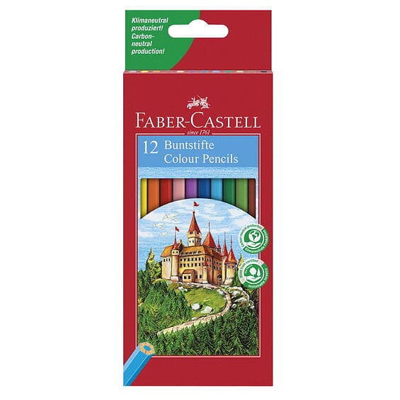 Faber-Castell Färgpennor Slott 12p Färgmix
