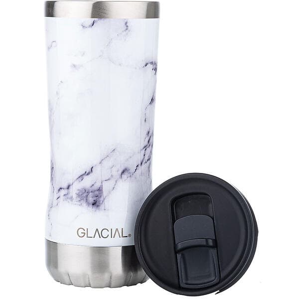 Glacial Tumbler White Marble 350ml