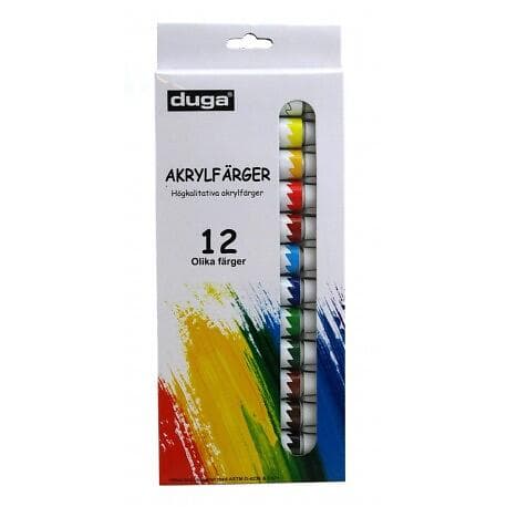Duga Akrylfärg 12st