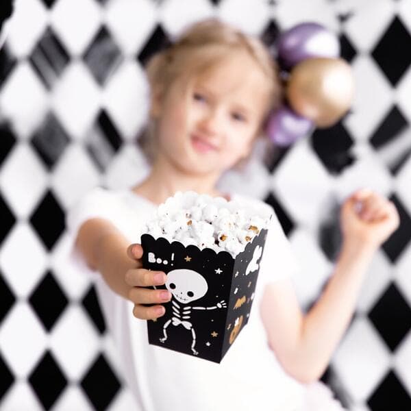 PartyDeco Popcorn Box Boo 6-pack