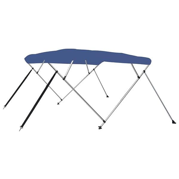 vidaXL 4 Bow Bimini Top Blue 243x180x137 cm