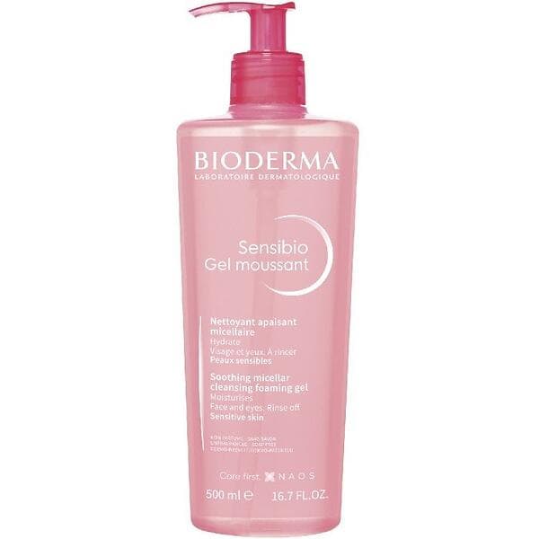 Bioderma Sensibio Gel Moussant Mild Cleansing Foaming Gel Sensitive Skin 500ml