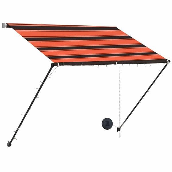vidaXL Markis med LED 150x150cm