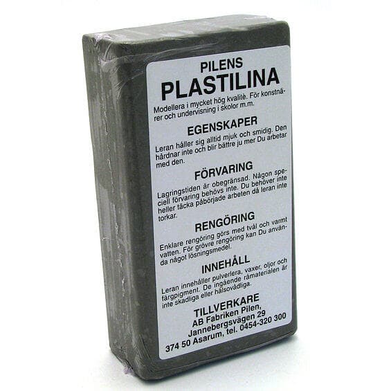 Pilens Plastilina Grå Modellera 500