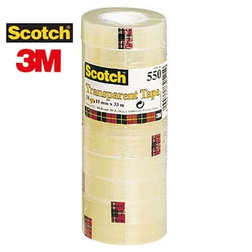 Scotch Transparent Tape 550 33mx15mm 10st