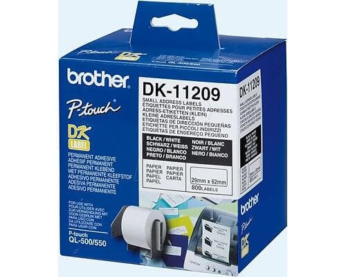 White Address Brother Etikett labels 62x29 Adress Vit paper (800)