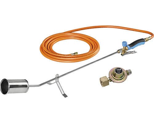 CFH Ogräsbrännare GV 900 inkl. Propangasslang Och Tryckregulator