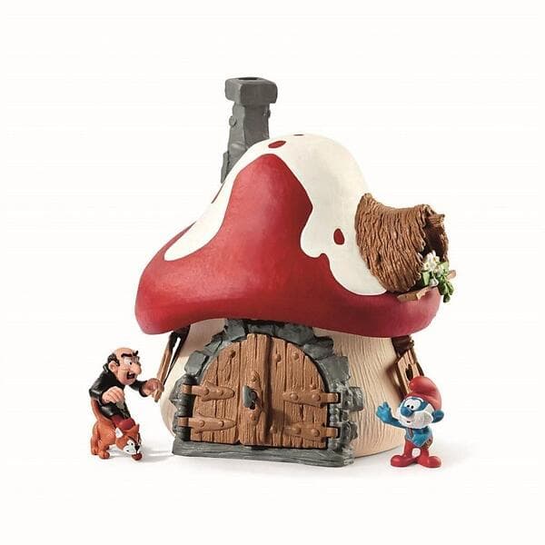 Schleich 20803 Smurf House With 2 Figurines