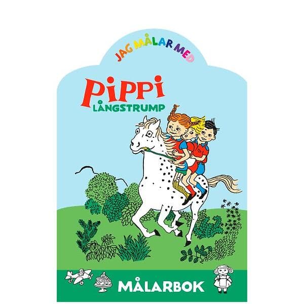 Jag Målar Med Pippi Långstrump : Målarbok