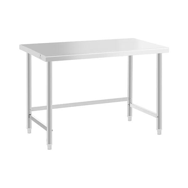 Royal Catering Rostfri arbetsbänk 120 x 70 cm 93kg lastkapacitet