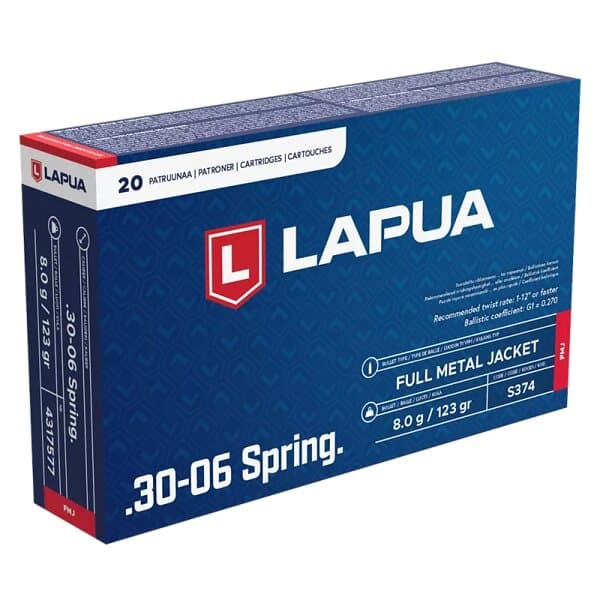 Lapua 30-06 8,0g / 123grs FMJ Trainer