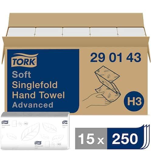 TORK Handduk H3 Advanced Singlefold 2-lags