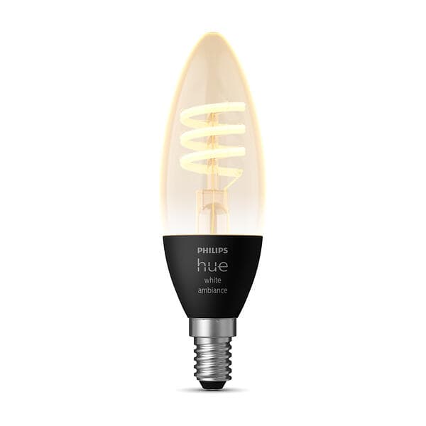 Philips White Ambiance Filament LED E14 Candle 2200-4500K 350lm 4,4W