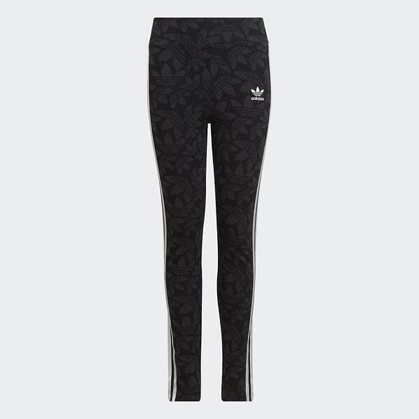 Adidas High-Waisted Allover Print Tights (Jr)