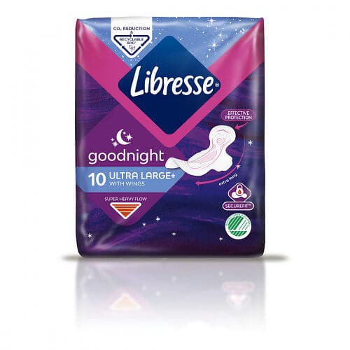 Libresse Goodnight Ultra Large+ Wings (10-pack)