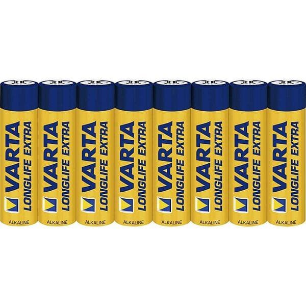 Varta LONGLIFE Batteri AAA LR03 Micro 8 Pack