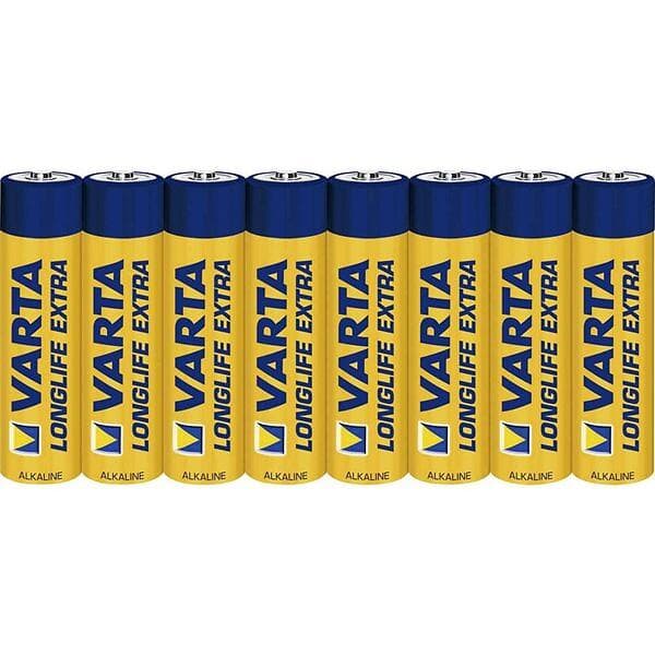 Varta LONGLIFE Batteri AAA LR03 Micro 8 Pack