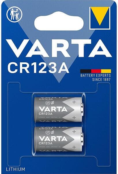 Varta Lithium Batteri CR123A 2 Pack