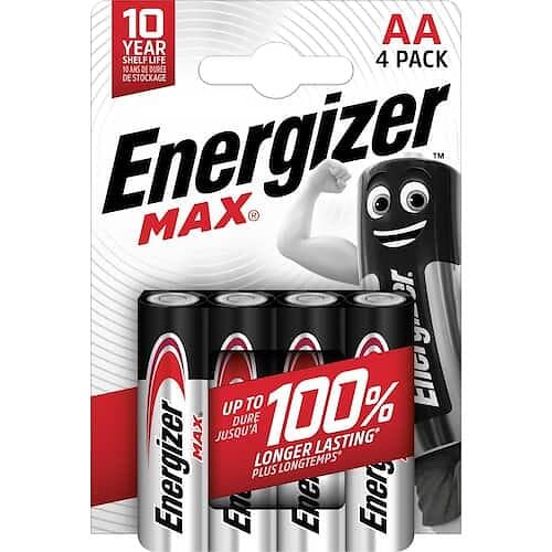 Energizer Batterier Max AA LR6 (4 pcs)