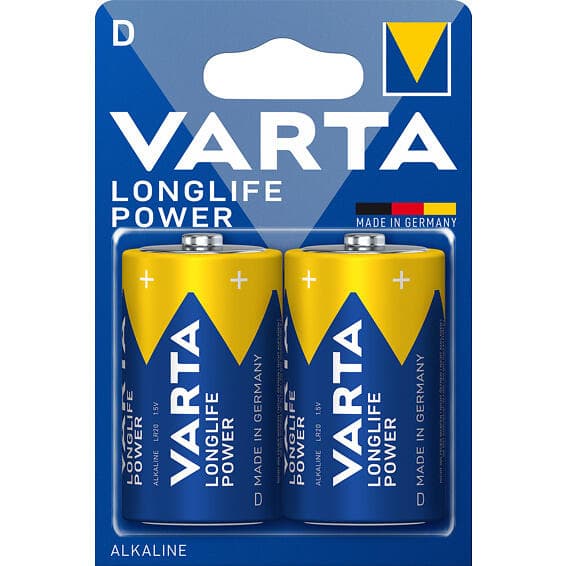 Varta Alkaliskt batteri LR20 D 1,5 V 16500 mAh High Energy (2 pcs) Blå