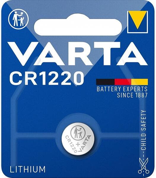 Varta Knappcellsbatteri litium VCR1220 CR1220 3 V 35 mAh