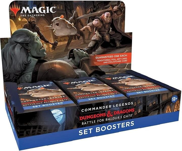 Magic the Gathering Commander Legends Dungeons & Dragons Battle for Baldur's Gate Set Boosters (18 Packs)