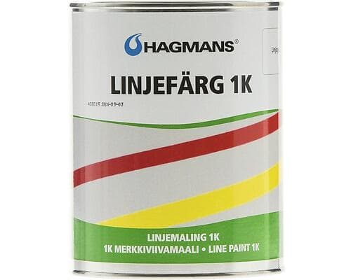 Hagmans Linjefärg 1K Vit 1L