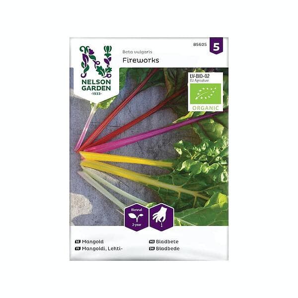 Nelson Garden Frö Mangold Fireworks Organic