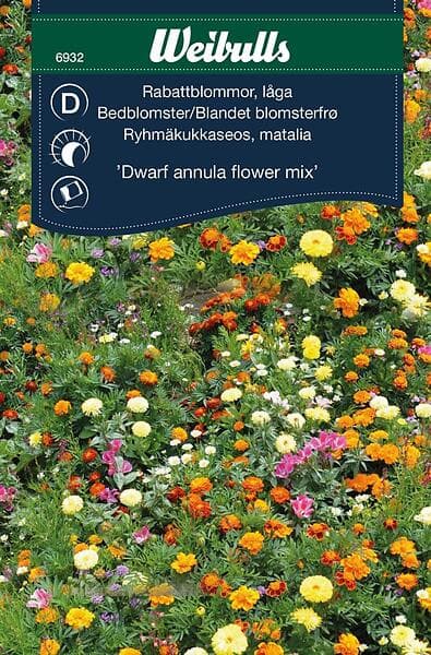 Weibulls Blomfrö Frö Rabattblommor Mix Låg