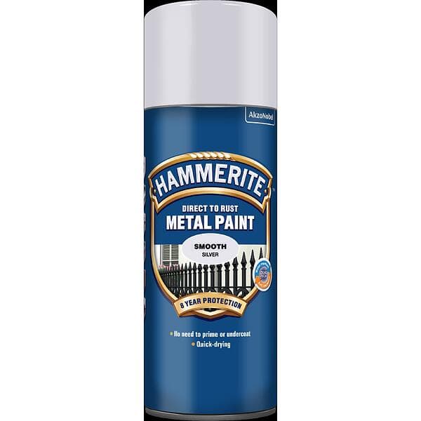 Hammerite Direct to Rust Metal Paint Hammered White 0,4L