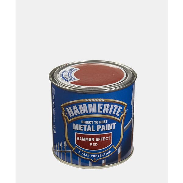 Hammerite Direct to Rust Metal Paint Hammered Red 0,25L