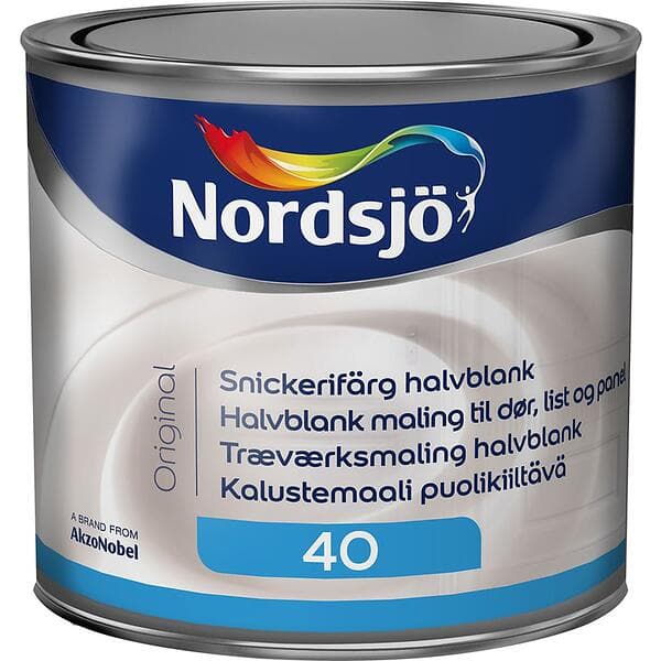 Nordsjö Snickerifärg Original Halvblank Vit 0,5L