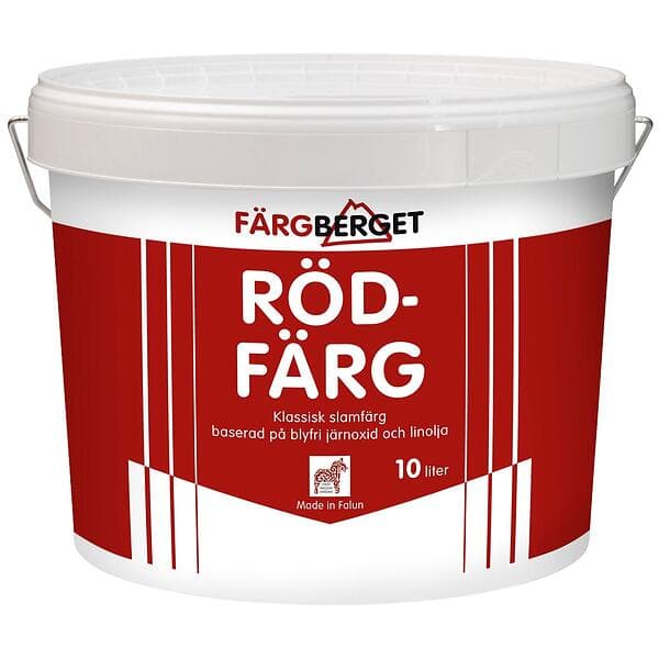 Färgberget Rödfärg Kokt Röd 10L