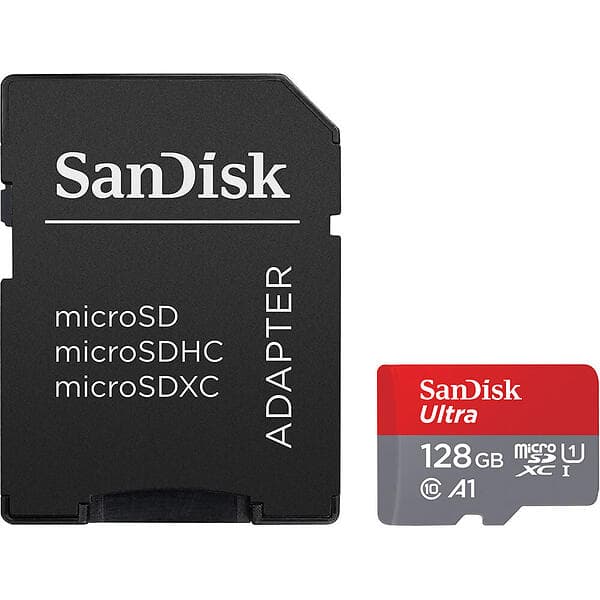 SanDisk Ultra microSDXC Class 10 UHS-I U1 A1 140MB/s SDSQUAB-128G 128GB