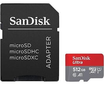 SanDisk Ultra microSDXC Class 10 UHS-I U1 A1 150MB/s SDSQUAC-512G 512GB