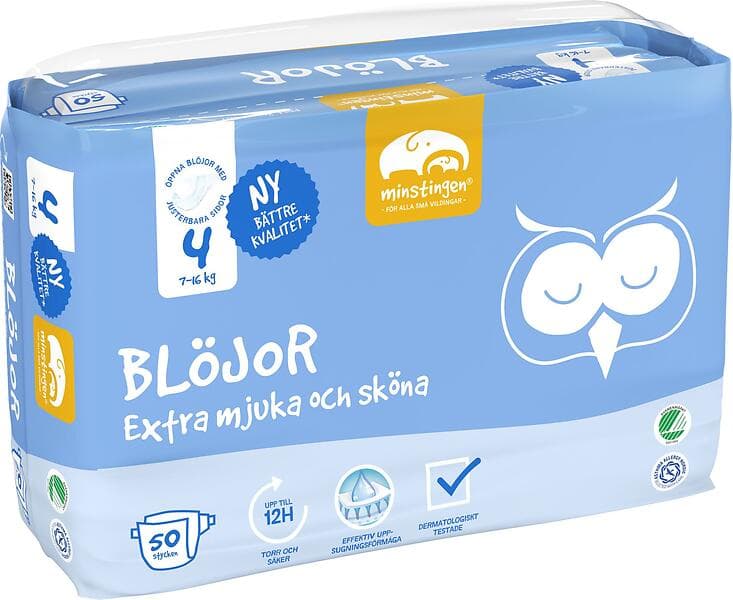 Minstingen Blöjor nr 4 (7-16kg) 50 st