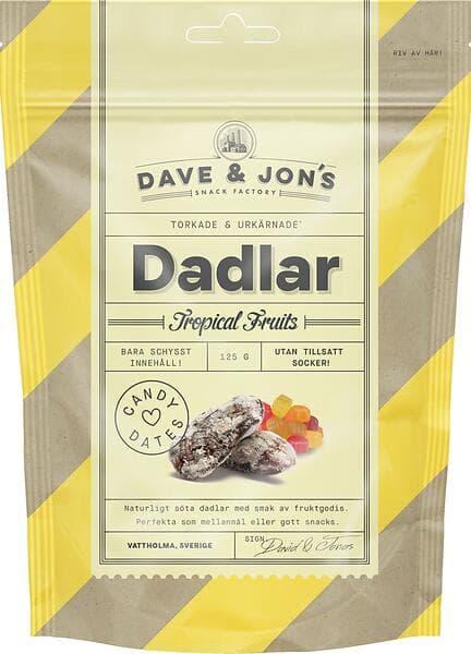 Dave & Jon’s Dadlar Tropical Fruits 125g