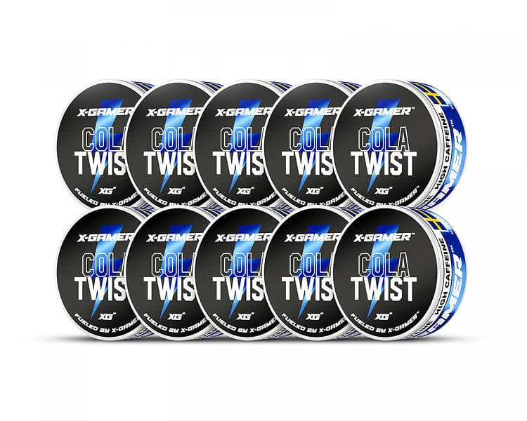 X-Gamer X-Cola Twist Energy Pouches 10-Pack