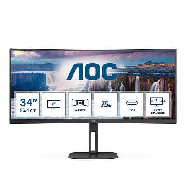 AOC CU34V5C 34" Ultrawide Välvd Gaming WQHD