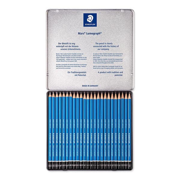 Staedtler Blyertspenna Mars Lumograph 24-SET