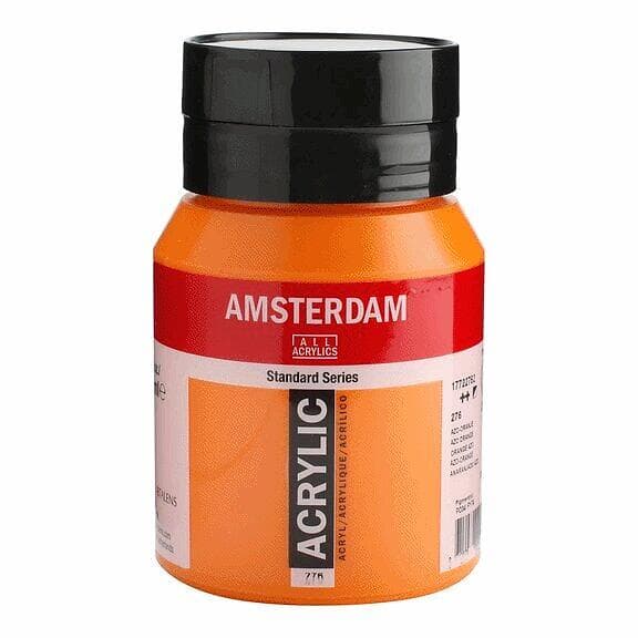 Talens Amsterdam Akrylfärg 500ml So Azo Orange 276