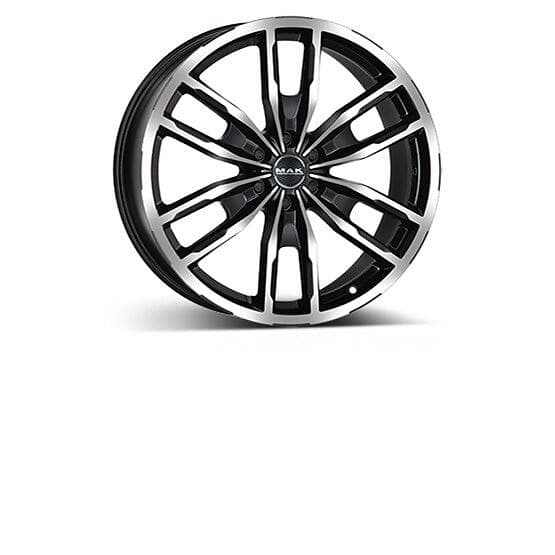 MAK Wheels Peak Black Polished 7.5x17 6/114.3 ET45 CB66.1