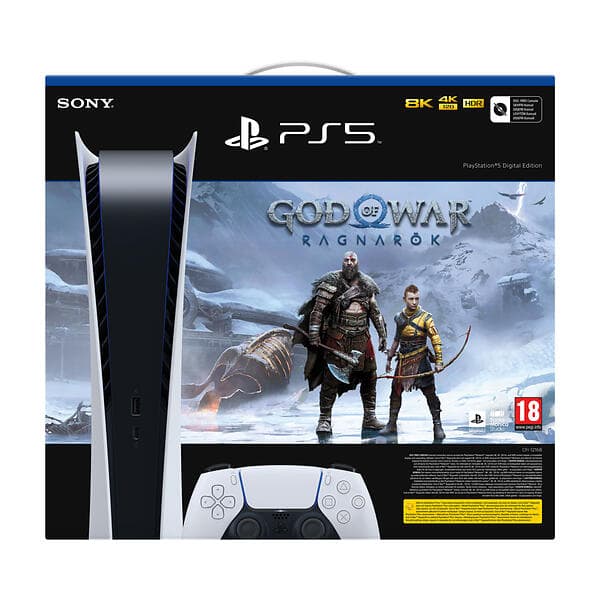 Sony PlayStation 5 (PS5) Digital Edition (inkl. God of War Ragnarök) 825GB