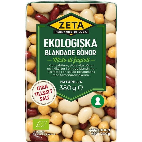 Zeta Blandade Bönor 380g