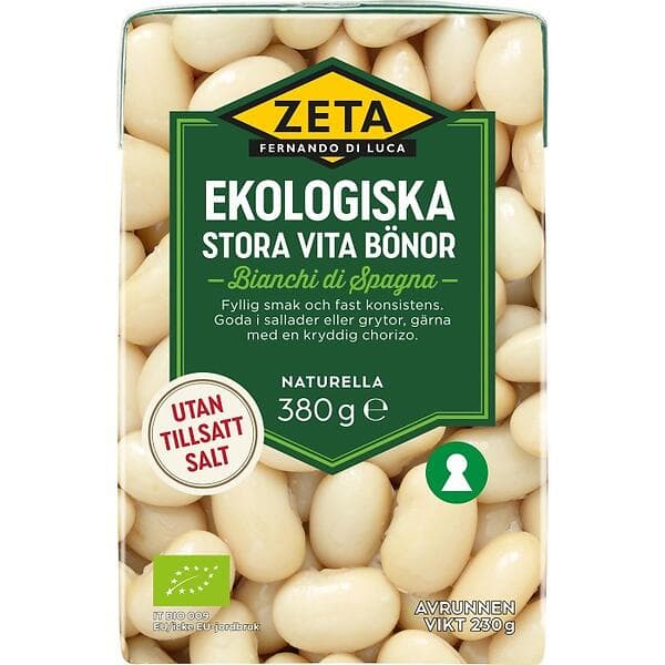 Zeta Stora Vita Bönor 380g