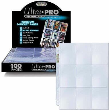 Ultra PRO 9 Pocket Secure Platinum Pages Box 100